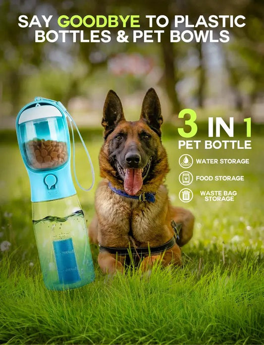 3-in-1 Dog Water Bottle